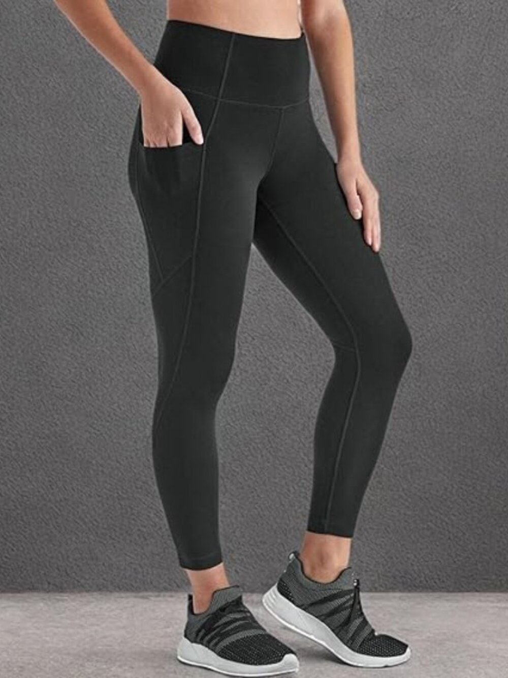 Member's Mark Everyday High Rise Ankle Leggings Black Size Large